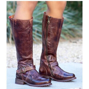 Bed Stu Glaye Knee High Boots, Teak Rustic, Women's Size 6.5 M